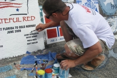 2009 Azores Grateful Red Stencil