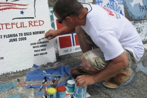 2009 Azores Grateful Red Stencil
